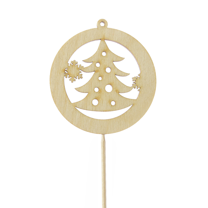 Топпер "Ёлка и снежинки"