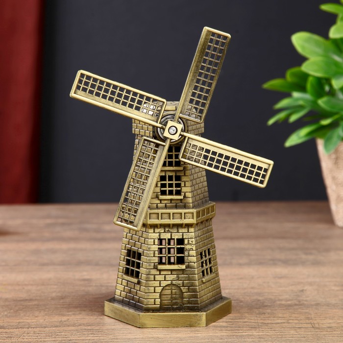 Сувенир металл "Мельница" 18х7х7,5 см