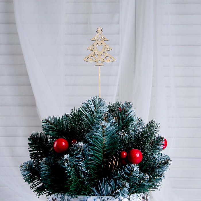 Топпер "Ёлка с сердцем"