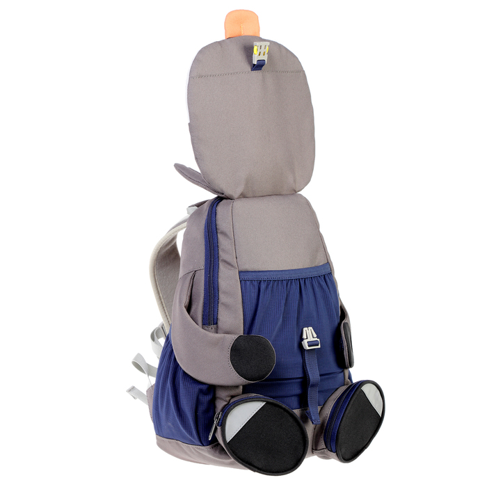 Рюкзачок детский эргономичная спинка Affenzahn Big Friends 31*20*12 "Don Donkey", серый/чёрный