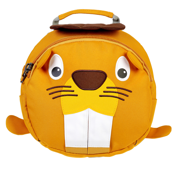 Рюкзачок детский эргономичная спинка Affenzahn Small Friends 25*17*11 "Ben Beaver", оранжевый