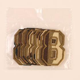 

Термоаппликация «Цифра 8», 5,5 × 3,8 см, цвет хаки