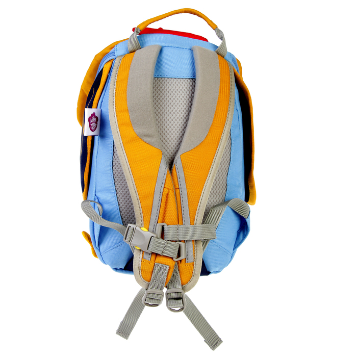 Рюкзачок детский эргономичная спинка Affenzahn Small Friends 25*17*11 "Richi Rooster", голубой/оранжевый