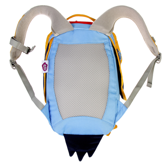 Рюкзачок детский эргономичная спинка Affenzahn Small Friends 25*17*11 "Richi Rooster", голубой/оранжевый