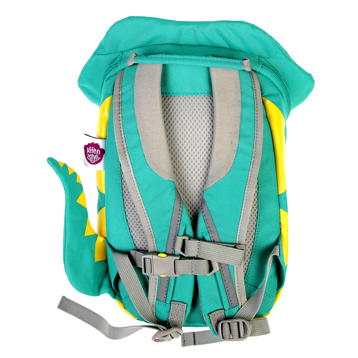 Рюкзачок детский эргономичная спинка Affenzahn Small Friends 25*17*11 "Samuel Snake", бирюзовый/желтый