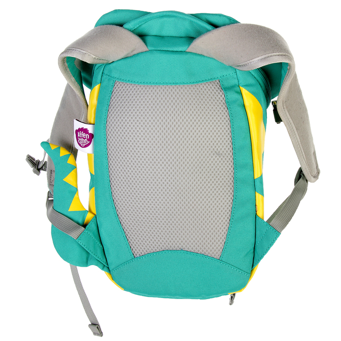 Рюкзачок детский эргономичная спинка Affenzahn Small Friends 25*17*11 "Samuel Snake", бирюзовый/желтый