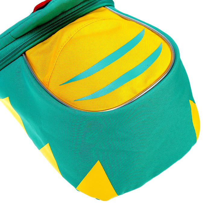 Рюкзачок детский эргономичная спинка Affenzahn Small Friends 25*17*11 "Samuel Snake", бирюзовый/желтый