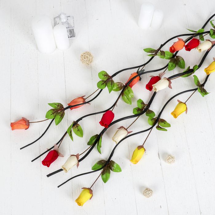 Декор тинги "Роза" вытянутая 155 см (цена за штуку), микс