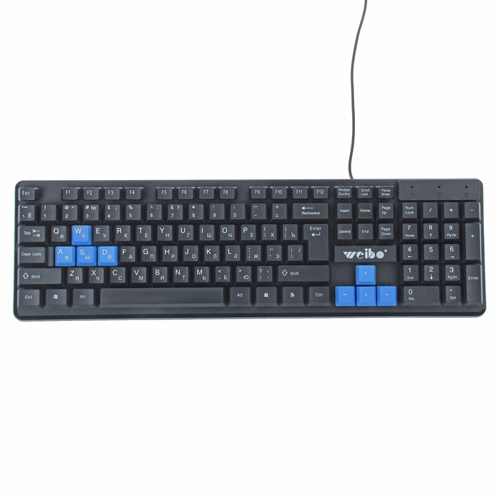 Клавиатура игровая, цифровой блок, черная