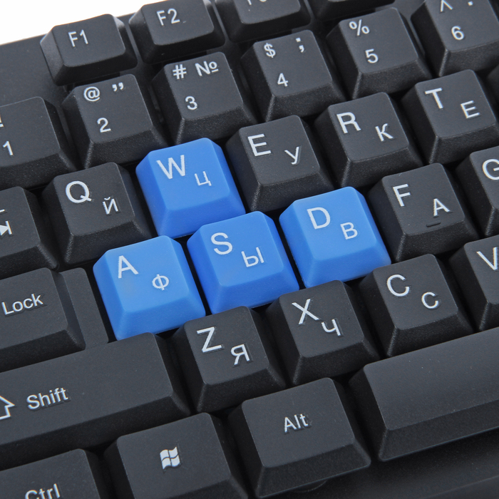 Клавиатура игровая, цифровой блок, черная