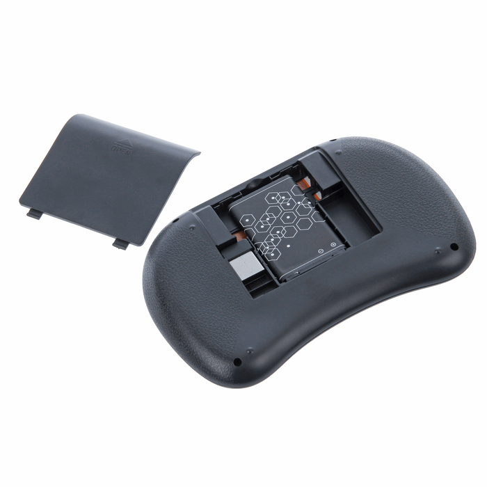 Беспроводная мини-клавиатура для ТВ и ПК, только англ раскладка, аккумулятор, USB, черная