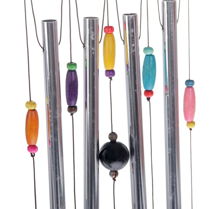 Музыка ветра "Мишки" 4 трубки 5 фигурок 62 см