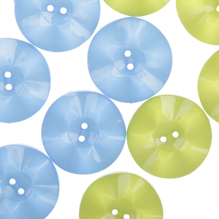 Набор пуговиц декоративных пластик "Волна" набор 10 шт 3,4х3,4 см
