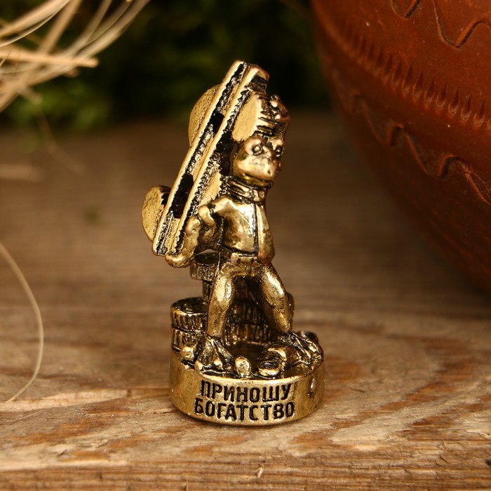 Фигура лягушка "Приношу богаство", 3,5 х 1,7 см
