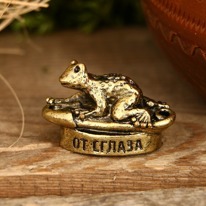 Фигура лягушка "От сглаза", 3,5 х 2 см