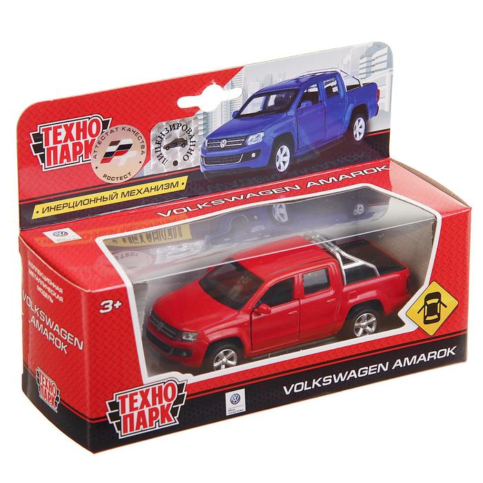 Машина металлическая Volkswagen Amarok, открываются двери, инерция, МИКС