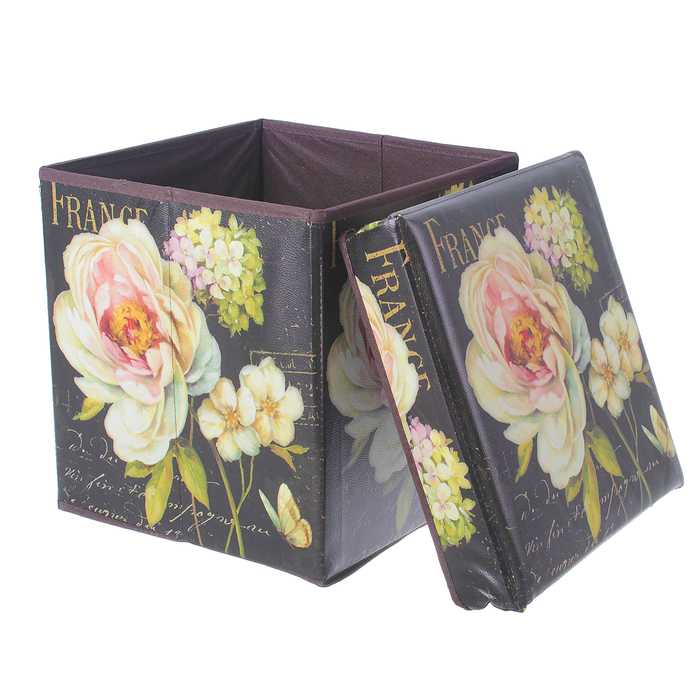 Пуф складной 30х30х30 см "Роза"