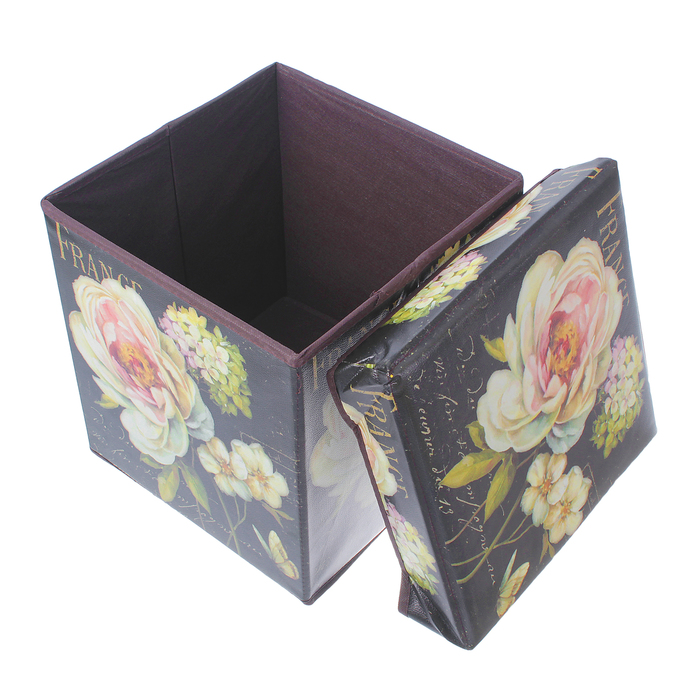 Пуф складной 30х30х30 см "Роза"