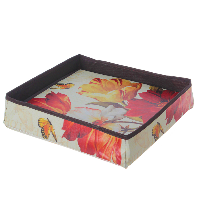 Пуф складной 30х30х30 см "Букет"