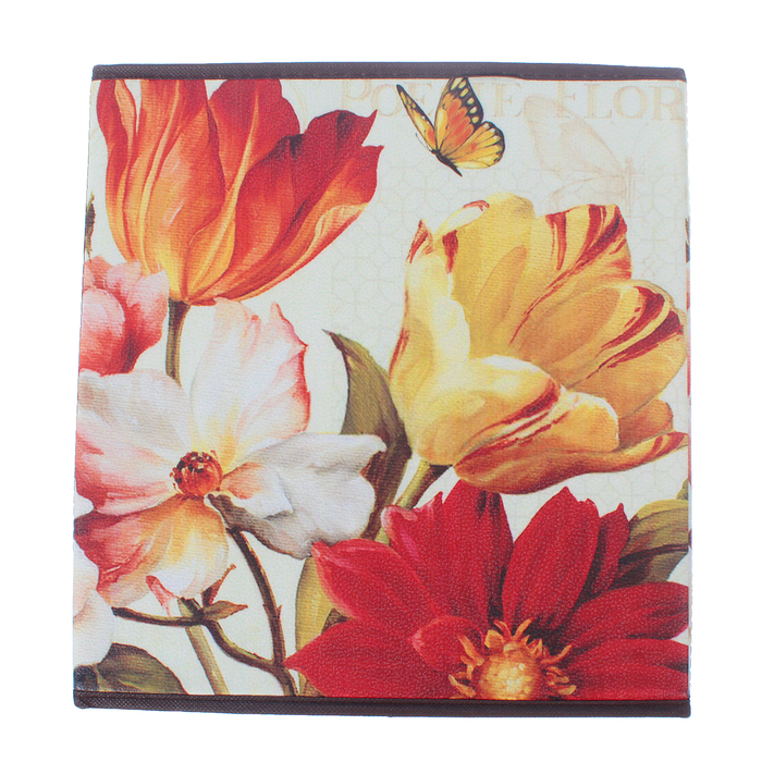 Пуф складной 30х30х30 см "Букет"