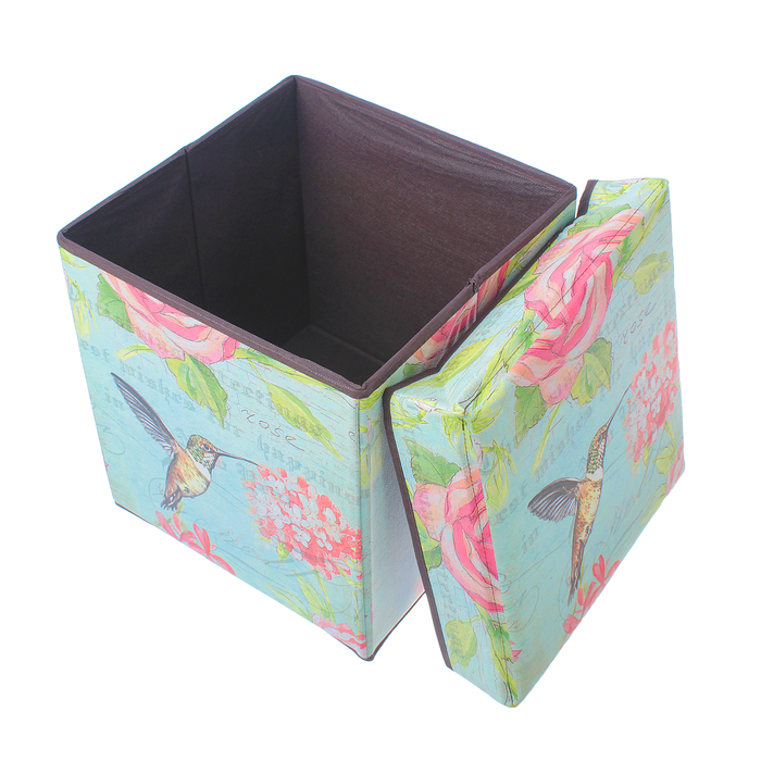 Пуф складной 30х30х30 см "Птичка"