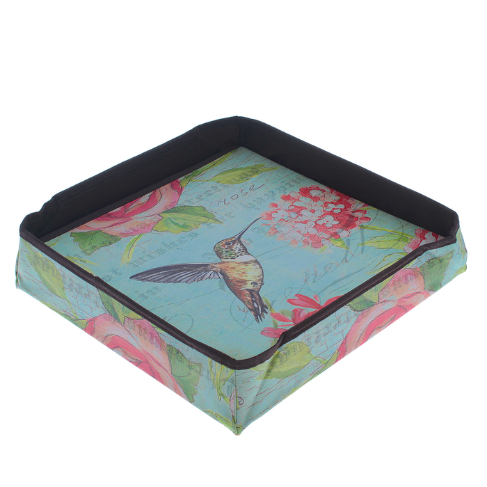 Пуф складной 30х30х30 см "Птичка"