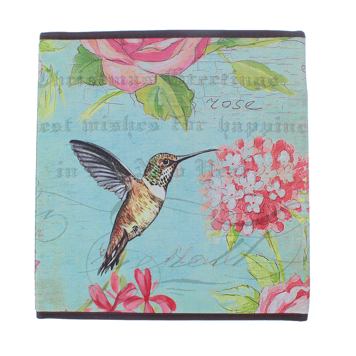 Пуф складной 30х30х30 см "Птичка"