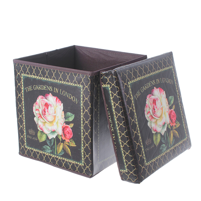 Пуф складной 30х30х30 см "Лондонский сад"