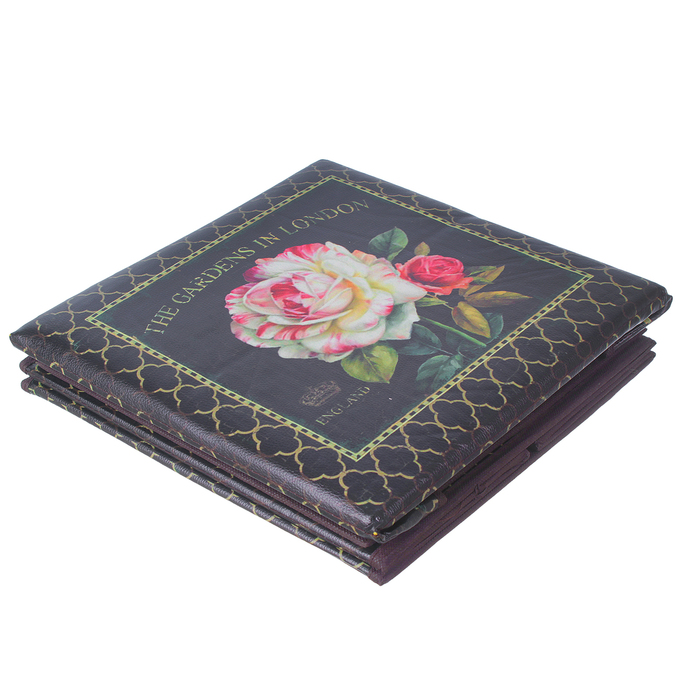 Пуф складной 30х30х30 см "Лондонский сад"