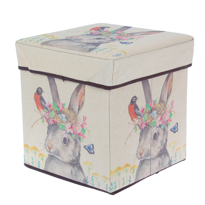 Пуф складной 30х30х30 см "Зайка"