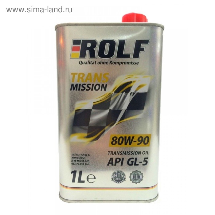 Трансмиссионное масло Rolf 80W-90 API GL-5 минеральное, 1 л трансмиссионное масло минеральное 80w 85 luxe gl 4 1 л