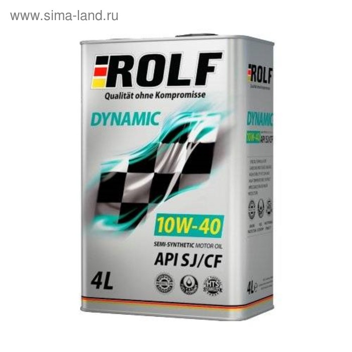 фото Моторное масло rolf dynamic 10w-40 sj/cf полусинтетика, 4 л