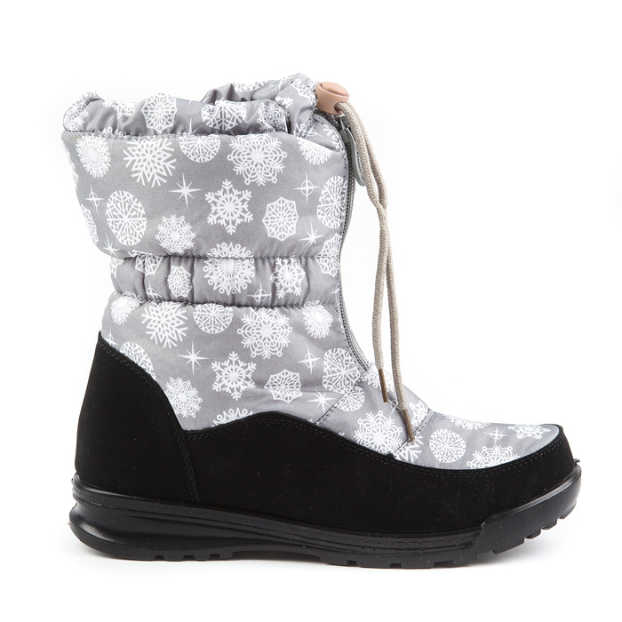 Дутики женские "АЛМИ" арт. 59743-88718, цвет серый, размер 36