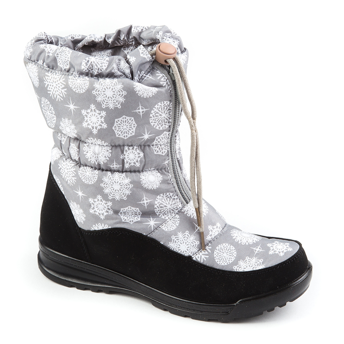 Дутики женские "АЛМИ" арт. 59743-88718, цвет серый, размер 41