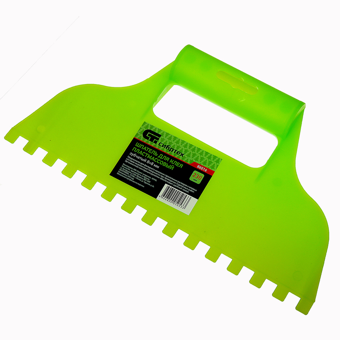 Шпатель для клея "СИБРТЕХ", 230 мм, зуб 8х8 мм, пластик