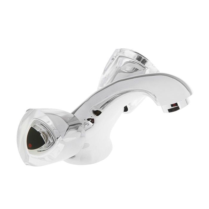 Смеситель для раковины Varion Armaturen 1340142, двухрычажный, короткий излив, хром