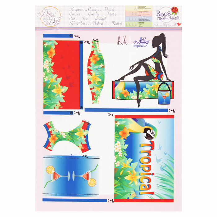 Наборы для изготовления одежды для кукол "Nancy Tropical"