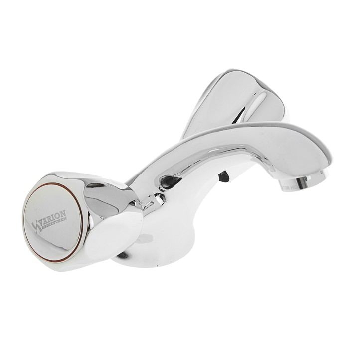 Смеситель для раковины Varion Armaturen "Парма" 1340182, двухрычажный, короткий излив, хром   283332