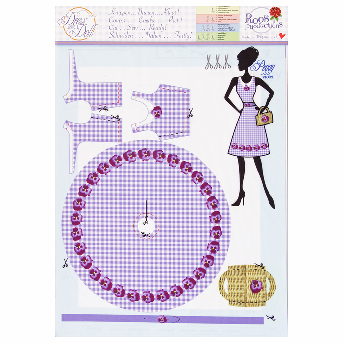 Наборы для изготовления одежды для кукол "Peggy Violet"