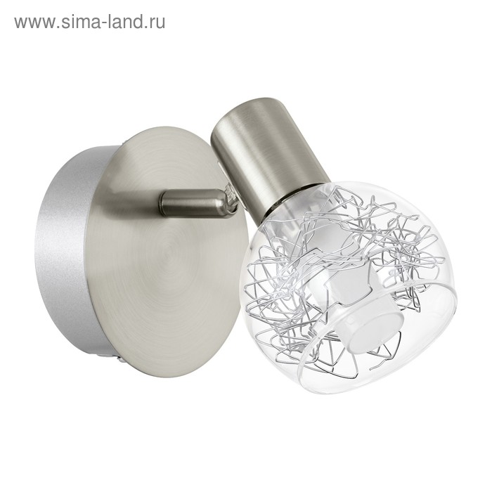 

Светильник BASENTO 1x5Вт LED никель 11x11x11см