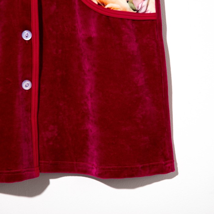 Халат женский на пуговицах 212вл1931 цвет МИКС, р-р 48