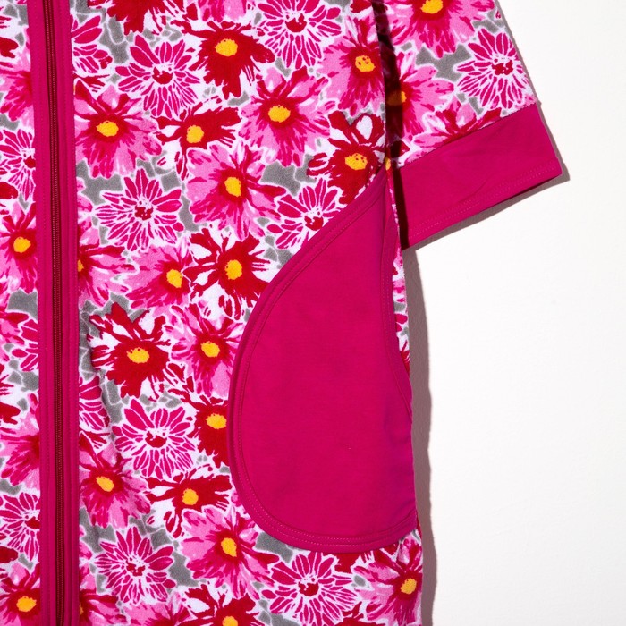 Халат женский на молнии 212мп1942 цвет МИКС, р-р 62