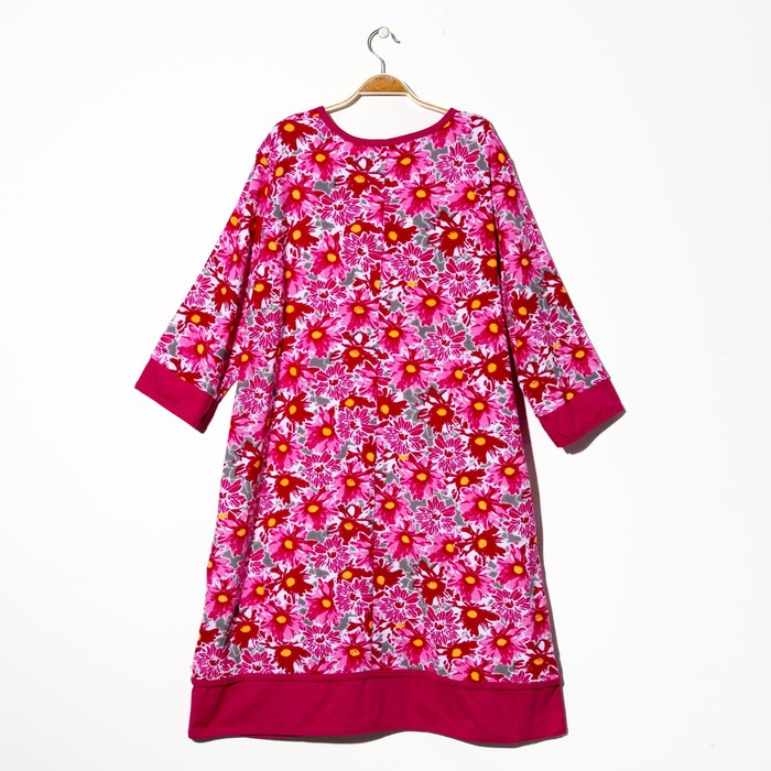 Халат женский на молнии 212мп1942 цвет МИКС, р-р 68