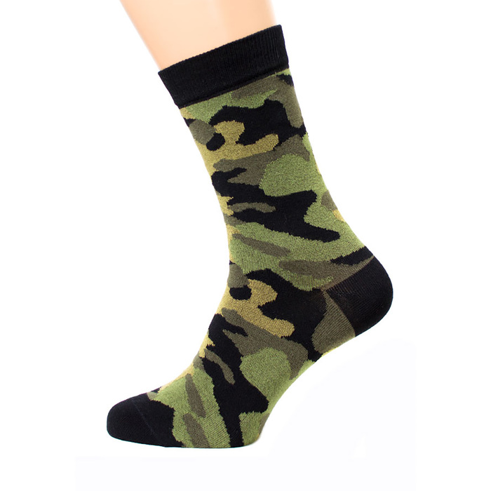 Носки мужские, цвет камуфляж, размер 25