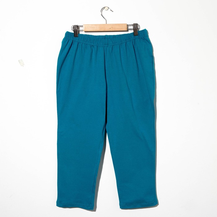 Пижама женская (туника, бриджи) 221Ф1980 цвет голубой, р-р 52