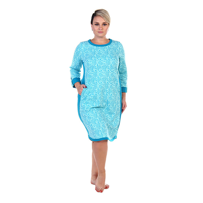 Туника женская 211ф1988 цвет голубой, р-р 50