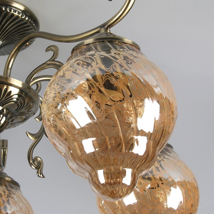 Люстра "Альберта" 5 ламп E27 60Вт 66х66х34 см.