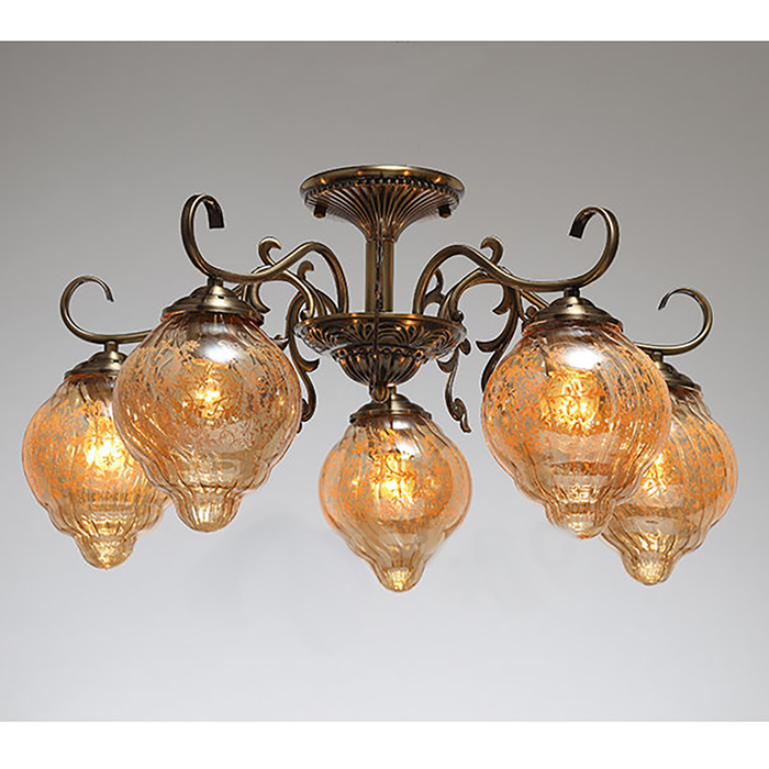 Люстра "Альберта" 5 ламп E27 60Вт 66х66х34 см.