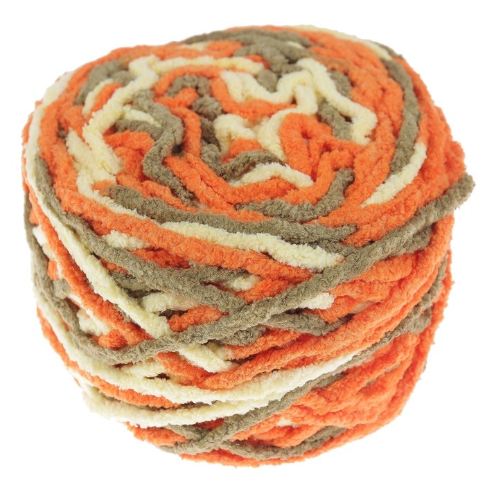 Пряжа фантазийная "Мягкий плюш" 100% микрополиэстер 24м/100гр цвет 2