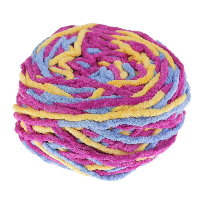 Пряжа фантазийная "Мягкий плюш" 100% микрополиэстер 24м/100гр цвет 4